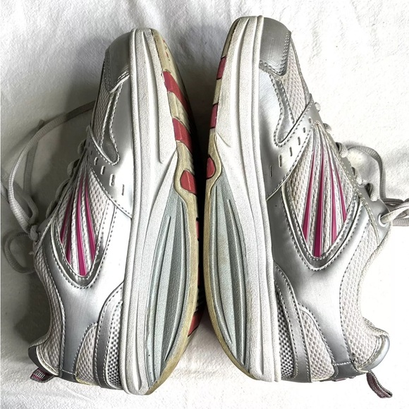 FILA Walk-N-Sculpt Rocker Shoes Sz. 7M US, Silver/Pink, Leather/Mesh, Walking - Picture 6 of 12